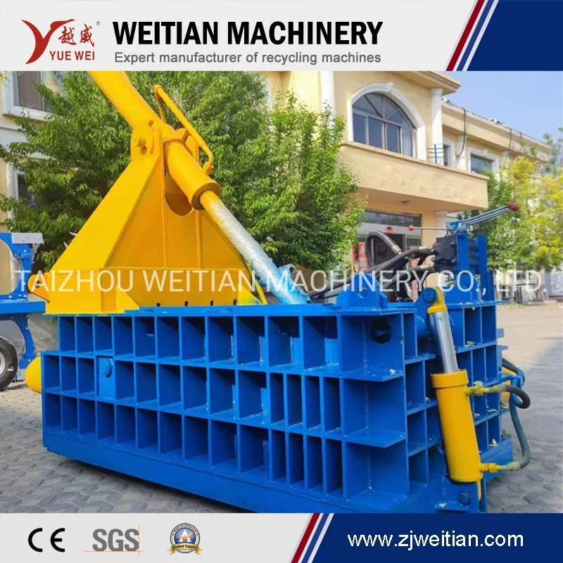 Automatic Metal Scrap Baler Aluminium Iron Cans Compressing Baling Machine for Cans Recycling No Need Strapping