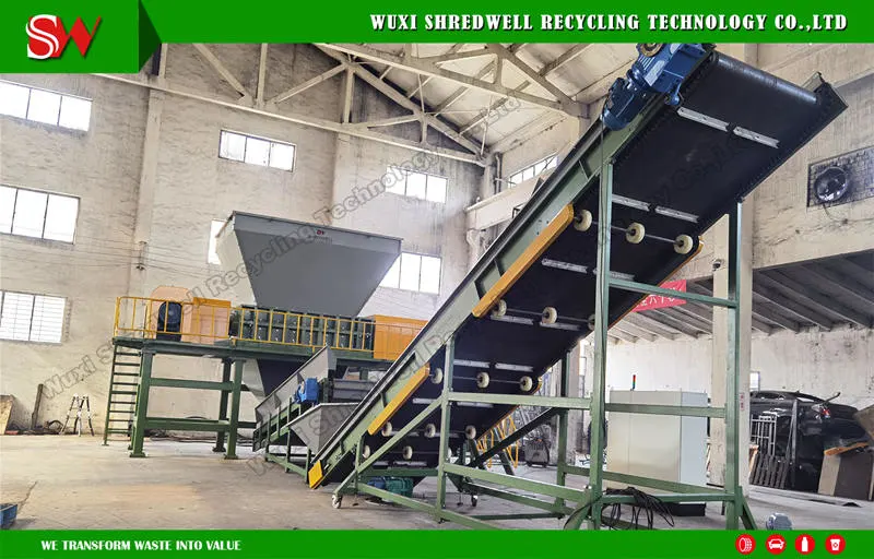 Double Shaft Metal Recycling Machine for Iron/Aluminum/Car/Engine/Oil Drum